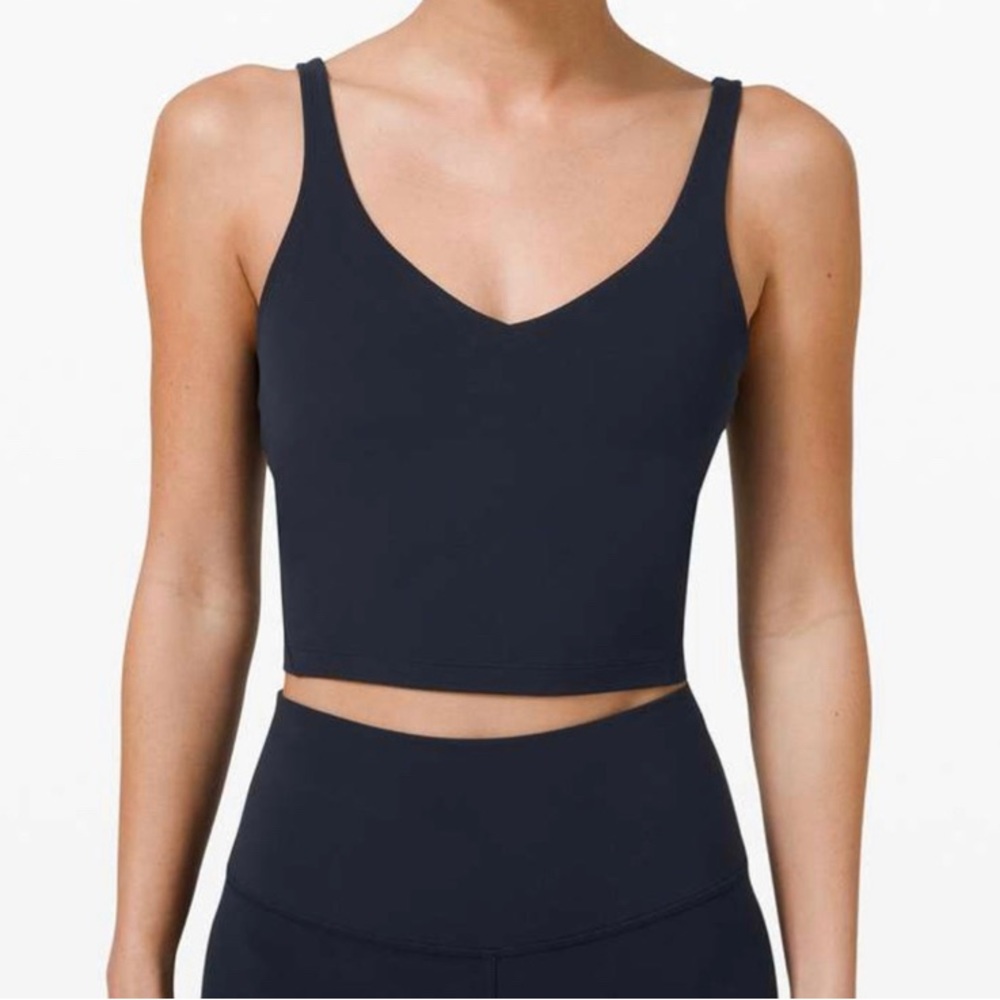 Black size 4 Lululemon Align crop tank